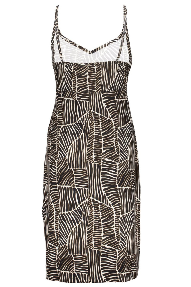 NOA DRESS SPAGHETTI AOP 47413 60 Off-white/Black